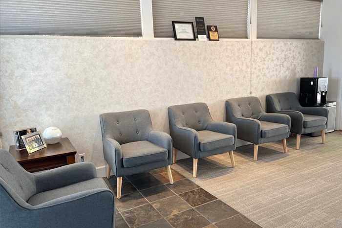Patient waiting room at Broadway Dental of Millbrae