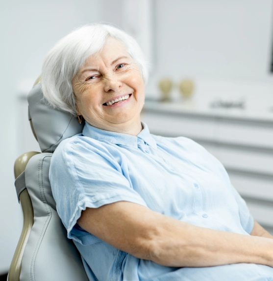 Patient receiving comfortable root canal therapy
